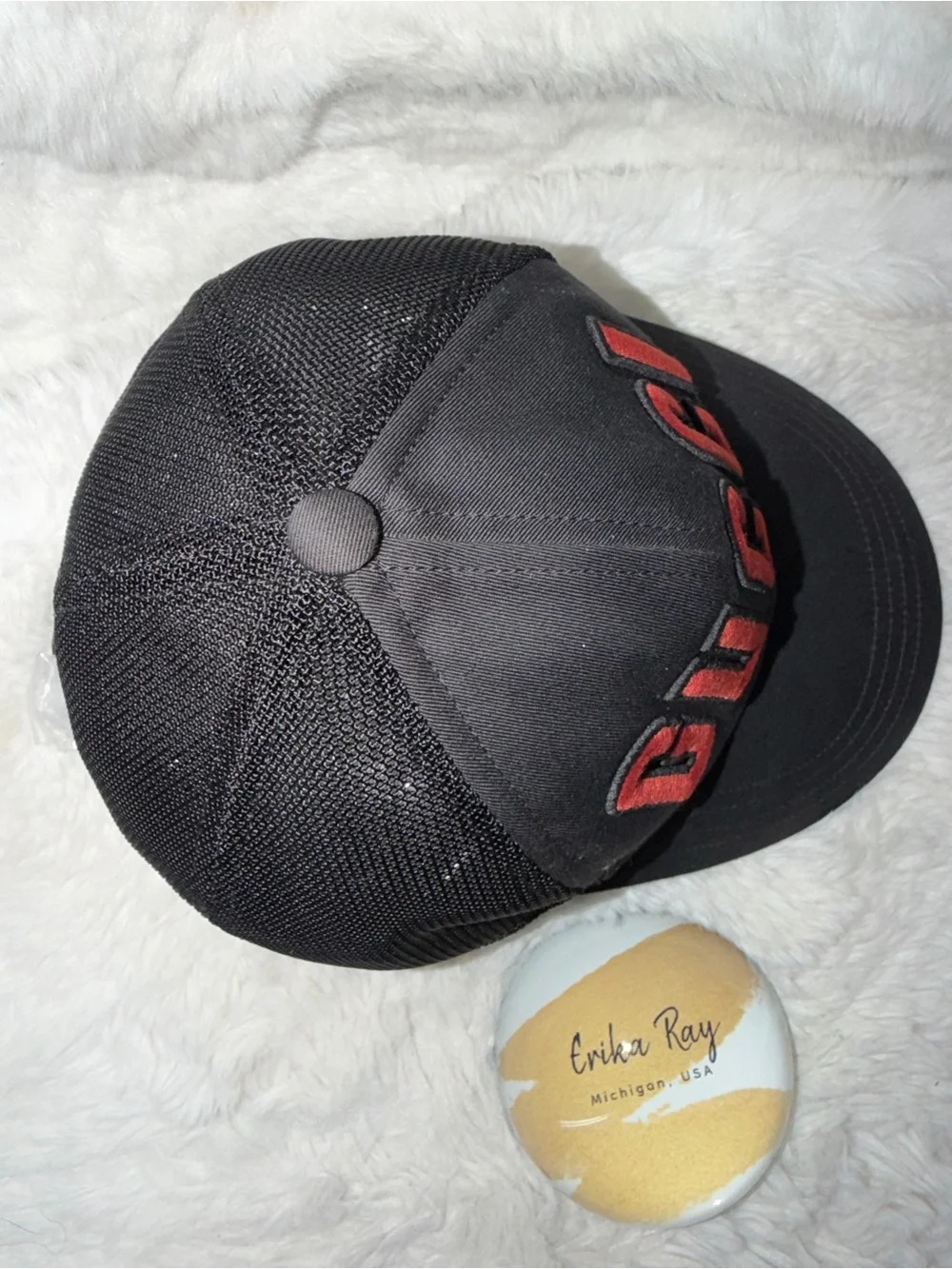 Gucci Logo Black Baseball Cap- SIZE SMALL, GOOD CONDITION